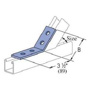 Unistrut 1 5/8 45° 4 Hole Angular Fitting P2265eg, Electro 