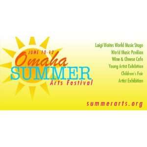    3x6 Vinyl Banner   Omaha Summer Arts Festival 