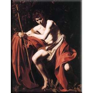   the Baptist 23x30 Streched Canvas Art by Caravaggio