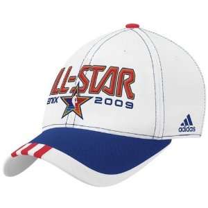  adidas White 2009 NBA All Star Game Flex Fit Hat Sports 