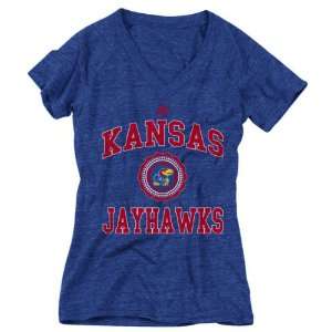  Kansas Jayhawks Womens Heather Royal adidas Originals 