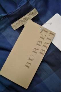 Burberry Brit Alivia Cotton Dress NWT sz 10 UK 12 EU 44 Iris Check 