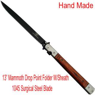 13 Mammoth manual folding knife wood handle( L 226 PK)  