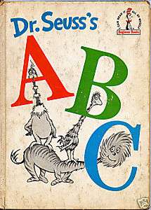 DR. SEUSSS ABC BEGINNER BOOK 1963 USED  