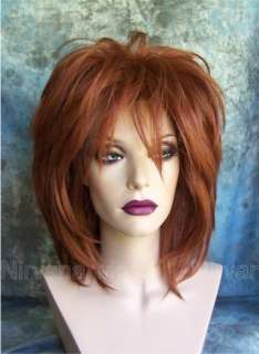 Auburn Red High Fluffed Drag Women/ Men Wig/Wigs  
