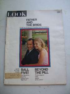 Vintage LOOK Magazine June 15 1971 Pres Father Bride  