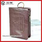 New Tough Punk Genuine Leather Coffee Removable Men Wom