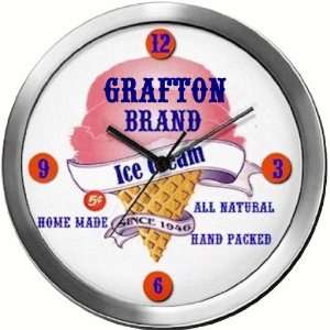  GRAFTON 14 Inch Ice Cream Metal Clock Quartz Movement 