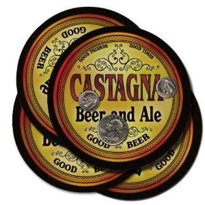  CASTAGNA Family Name Beer & Ale Coasters 