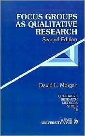   ), Vol. 16, (0761903429), David L. Morgan, Textbooks   