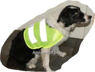 Hi visibility high vis fluorescent dog puppy safety vest jumper coat 