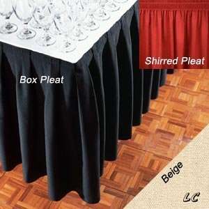   13 Feet Beige Signature Banquet Table Skirts Wholesale
