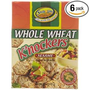 Shibolim Whole Wheat Knockers Sesame Grocery & Gourmet Food