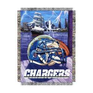 San Diego Chargers Woven Tapestry NFL Throw (Home Field Advantage) by 