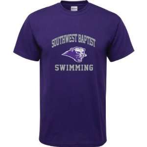  Southwest Baptist Bearcats Purple Youth Swimming Arch T 