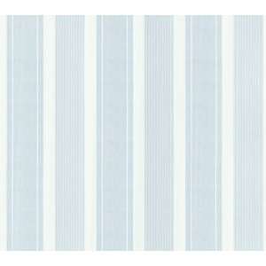   112 48350 Striped Wallpaper, Stripe, White Sky Blue