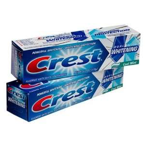 Crest Toothpaste Dual Action, Cool Mint Flavor, Twin Pack 