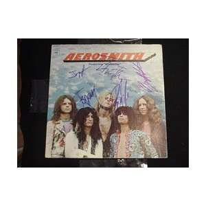  Signed Aerosmith Album Cover 
