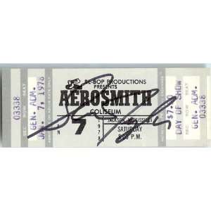   Stephen Tyler Aerosmith Signed Aerosmith Ticket   Sports Memorabilia
