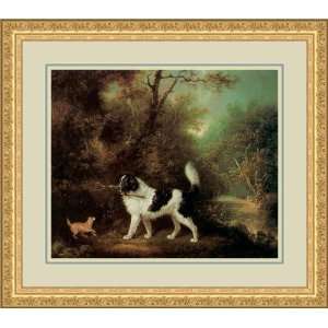  Nelson with a Terrier by Charles Schwanfelder   Framed 