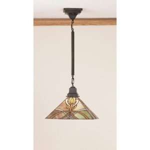 Exclusive By Meyda 13 Inch Sq Glasgow Bungalow Pendant Ceiling Fixture 