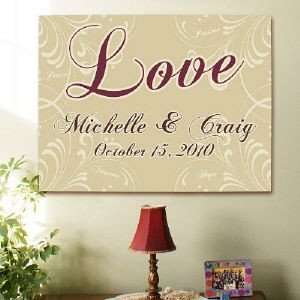  Personalized Love Wall Canvas 