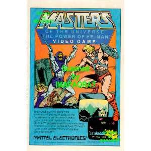  1984, He Man Masters of the Universe Video Game; Print Ad 