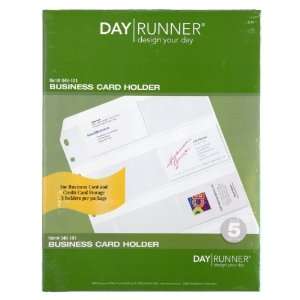  Day Runner Business Card Holder, 8 1/2 x 11 Inches 