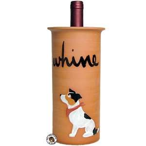   Zeppa Jack Russell Terrier Dog Clay Whine Wine Cooler