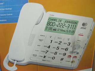 AT&T CL 4939 Single Line Corded Telephone White  