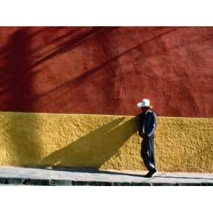  Man Leaning Against Wall, San Miguel De Allende 