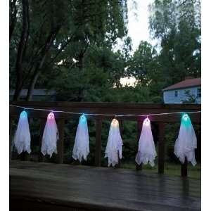  Battery Powered Lighted Ghosts Garland