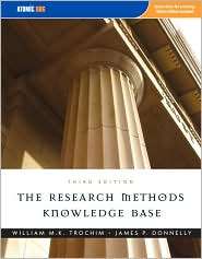 The Research Methods Knowledge Base, (1592602916), William Trochim 