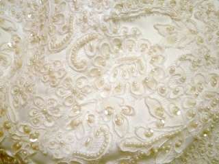 BEAUTIFUL NEW WHITE WEDDING GOWN DRESS SIZE 6 BEADED CHIFFON LAYERED 