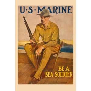   Sea Soldier   Poster by Clarence F. Underwood (12x18)