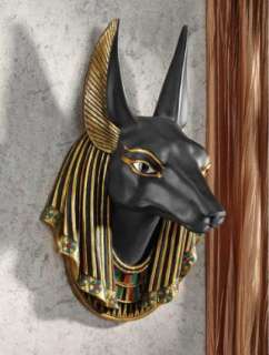 Ancient Egyptian Anubis Jackal God Wall Sculpture Embalmed the Dead 