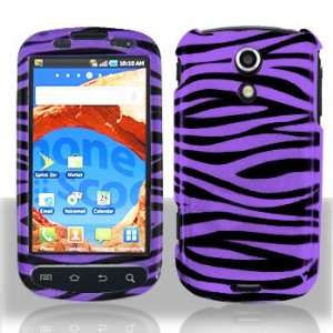 Samsung Epic 4G (Galaxy S) Purple/Black Zebra Hard Case Snap on Cover 