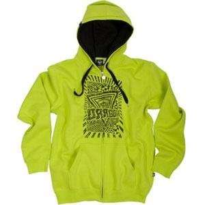  Dragon Minds Eye Zip Up Hoody   X Small/Lime Punch 