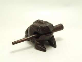 S2N Ban Tawai Thailand Hand carved Wooden Croaking sound frog Home 