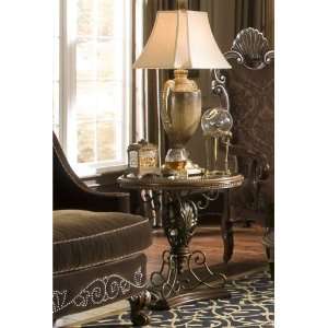  Sovereign Round Lamp Table   AICO Furniture