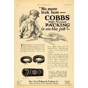   Packing Pistons Cobbs Rubber   Original Print Ad