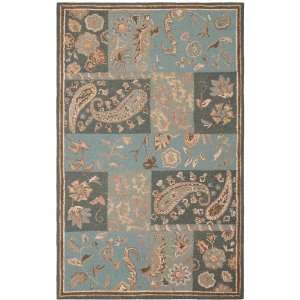  Country Collection Multi Blue Floral Hand Tufted Wool Area 