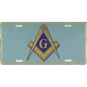 Masonic Emblem Front Novelty License Plate 6x12