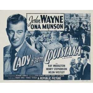  Lady From Louisiana Movie Poster (11 x 17 Inches   28cm x 