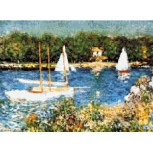    The Seine at Argenteuil cross stitch pattern Arts, Crafts & Sewing