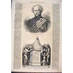  Wetherall Governor Monument Brodie Glasgow 1868 Print 