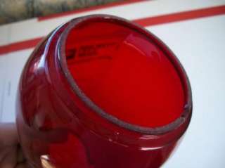 Vintage Ruby Red Glass Globe Train,Barn Lantern  