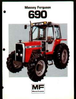 Massey Ferguson 690 Tractor Specs Brochure  