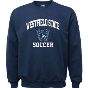  Westfield State Owls Navy Youth Soccer Arch Crewneck 