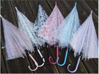 Color Stars New Transparent Women Umbrella/ Rain Umbrella AU006 
